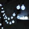 100-20LED SOLAR POWERED RETRO BULB STRING LIGHT GARDEN OUTDOOR FAIRY SUMMER LAMP