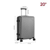 ABS Hard Shell Suitcase Lightweight Travel 4 Wheels Luggage Case 20" 24" 28"