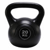 Vinyl Kettlebell Weight Fitness Home Gym Workouts Kettlebells 2KG-16KG Black