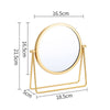 Golden Dressing Table Vanity Mirror FreeStanding Tabletop Makeup Cosmetic Mirror