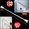Telescopic Shower Curtain Rail Extendable Pole Bathroom Door Window Wardrobe Rod