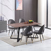 2 4 6 Dining Chairs Velvet Padded Seat Metal Legs Kitchen Dining Room