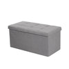 Home Folding Ottoman Storage Box Bench Pouffe Seat Stool Chair Footstool Storage