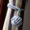2Pcs Pair of Rope 2 Ball Curtain Tie backs Holdbacks Curtains & Voiles
