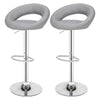 2X Bar Stool PU Faux Leather Ergonomic Swivel Foot Rest Kitchen Counter Pub Cafe