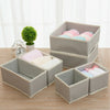 Storage Cabinet Fabric Foldable Underwear Sock Bra Toy Basket for Bedroom Closet
