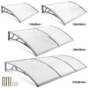 Door Canopy Awning Shelter Front Back Outdoor Porch Patio Window Roof Rain Cover