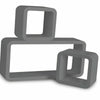 Set of 3 Cube Rectangle Wall Mounted Floating Shelves Shelf Hanging Book Display