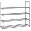 4 Tier Shoe Rack Shoe Tower Shelf Shoe Storage Organizer Cabinet Holds 16 pairs