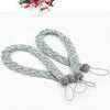 2x Braided Plain Thick Satin Rope Modern Curtain Tie Backs- Tiebacks& Holdbacks