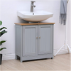 New Bathroom Sink Cabinet Under Basin Unit Cupboard Storage Furniture White/Grey
