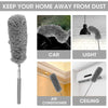 Microfiber Duster Telescopic Handle Extendable Magic Cleaning Feather Brush UK