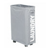Narrow Slim Laundry Hamper Slide Out Trolley Basket Washing Clothes Storage Bag