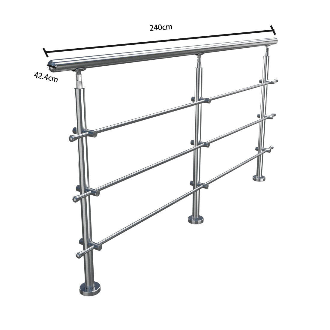 Outdoor Garden Handrail Safety Stair Steps Hand Rail Stainless Steel Balustrade