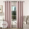 Thick Thermal Blackout Ready Made Eyelet Ring Top Pair Curtains Panel +Tie Backs