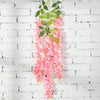 Artificial Hanging Wisteria Ivy Fake Silk Flower Vine Home Wedding Garden Decor