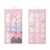 Double Sided Hanging Hook Organiser Storage 30 Pockets Wardrobe Rack Shelf UK