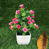 2021 Realistic Artificial Flowers Plant In Pot Outdoor Home Office Decoration-1