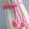 2Pcs Pair of Rope 2 Ball Curtain Tie backs Holdbacks Curtains & Voiles