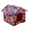 UK Outdoor Pet Rainproof House Shelter Cat Dog Kennel Indoor Garden Bed Washable