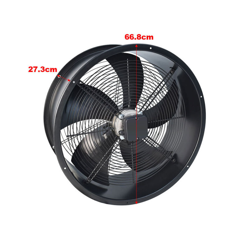 Heavy Duty Round/ Square Industrial Axial Flow Fan 2/4 Pole Extractor Air Blower