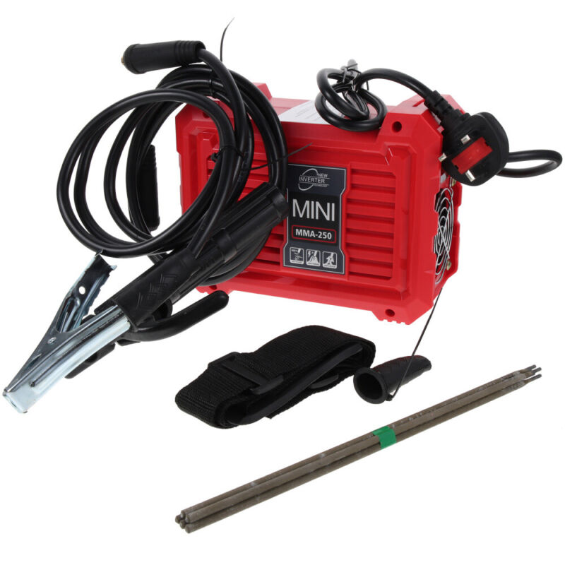 Mini Welding Machine 250AMP Stick Electric Welder Inverter Machine Tool Kit UK