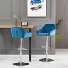 Bar Stools Gas Lift Stools Velvet Breakfast Kitchen Club Cafe Pub Swivel Chairs