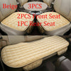 Universal Plush Anti Slip Car Front & Rear Seat Lattic Cover Chair Pad Seat Mat