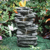 Electric Outdoor Fountains Garden Rockfall Water Feature Cascading Fountain uk