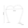 Wedding Heart Arch Stand Backdrop Metal Frame Party Flower Balloons Rack Base UK