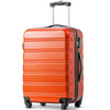 20 24 28 Inch Suitcase Set ABS Large Hard Shell Cabin Hand Travel Luggage Orange