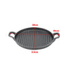 Baking Barbecue Grill Pan Frying Enamel BBQ Steak Home Cooking Griddle Plate NEW