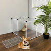 Pet Playpen Fence DIY Playpen Puppy Dog Cat Animal Cage Exercise Metal PP Indoor