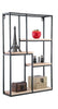 Retro Wall Storage Unit Metal Wood Industrial Style Shelves Vintage Shelf Rack