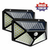 4X 100LED Solar Power PIR Motion Sensor Wall Lights Outdoor Garden Security Lamp
