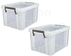 5 L LITRE CLEAR PLASTIC STORAGE BOXES WITH LID STACKABLE STACKING CLIP LOCK LID