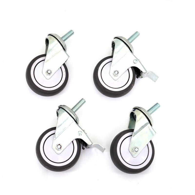 Stainless Steel Commercial Catering Table Work Bench Kitchen OverShelf ON Wheels