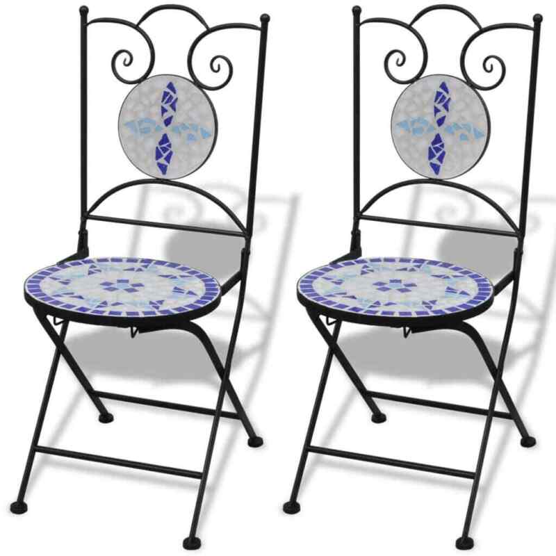 Mosaic Garden Bistro Set Chairs & Table Home Furniture Outdoor Patio Dining 2020
