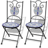 Mosaic Garden Bistro Set Chairs & Table Home Furniture Outdoor Patio Dining 2020