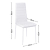88cm White Round Glass Dining Table and 2/4 Chairs Set Kitchen Dinner Cafe Decor