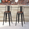 Vintage Industrial Metal Bar Table and 2/4 Stool Chairs Breakfast Kitchen Bistro