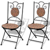 Mosaic Garden Bistro Set Chairs & Table Home Furniture Outdoor Patio Dining 2020
