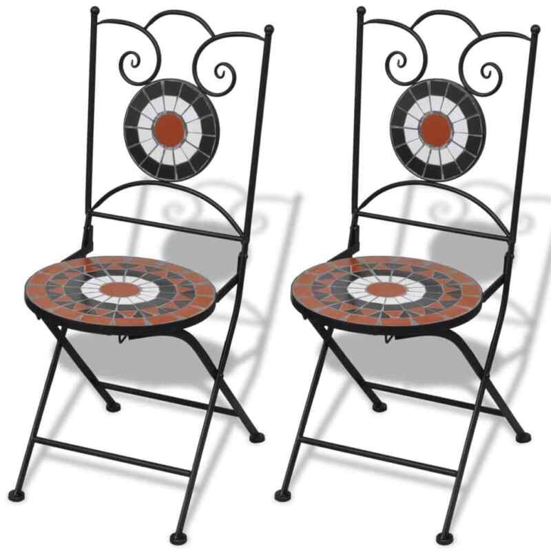 Mosaic Garden Bistro Set Chairs & Table Home Furniture Outdoor Patio Dining 2020