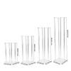 Metal Flower Rack Wedding Party Art Geometric Column Vases Stand Top Props Decor