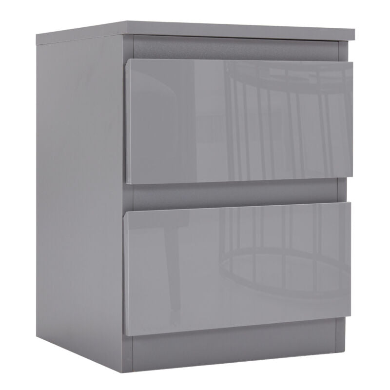 High Gloss Chest of Drawers Tall Wide Bedside Table Cabinet Bedroom Furniture