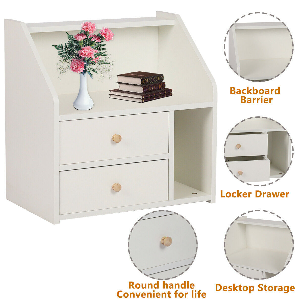 Modern Chest of Drawers Bedside Table Cabinet Nightstand 2/3 Drawers Bedroom UK
