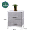 Fabric Chest of Drawers Cabinet Storage Unit Bedside Table w/ 2/3/4/5 Drawers UK