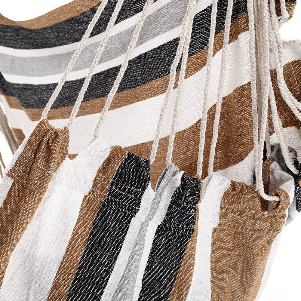 Double Person Garden Camping Patio Hammock Hang Bed Outdoor Swing Stand Optional