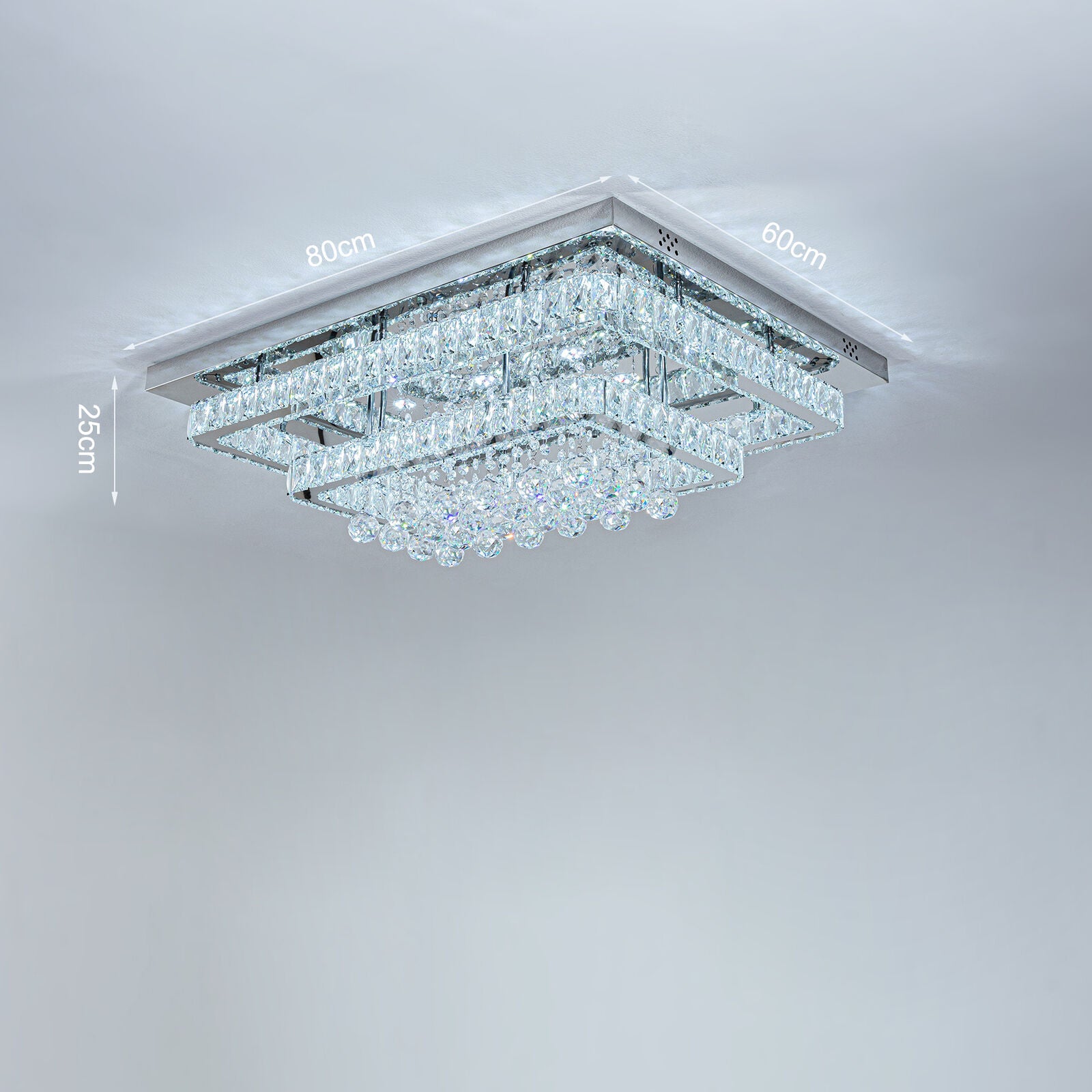 Modern LED Crystal Ceiling Light Chandelier Lamp Living Room Hallway Home Decor