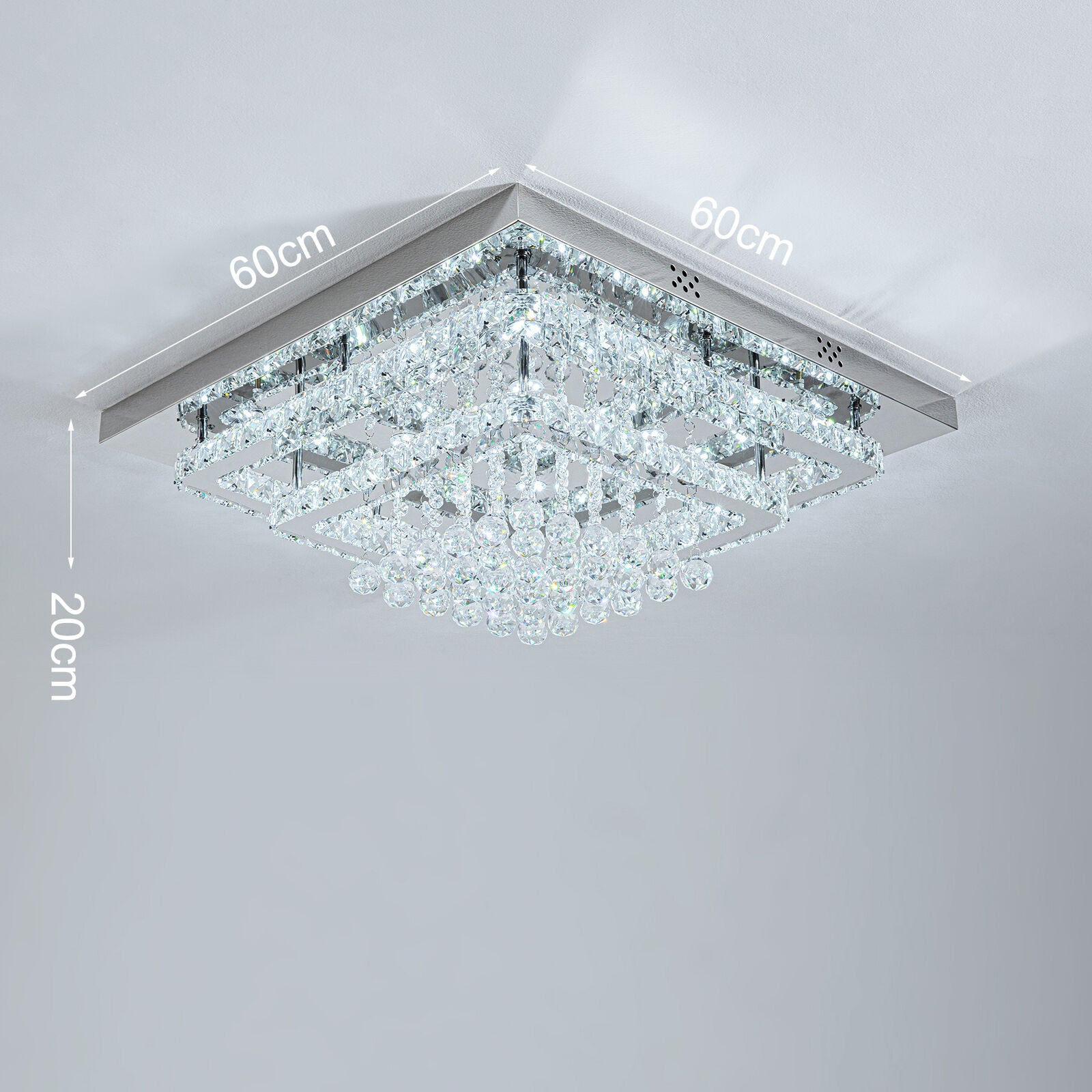 Modern LED Crystal Ceiling Light Chandelier Lamp Living Room Hallway Home Decor
